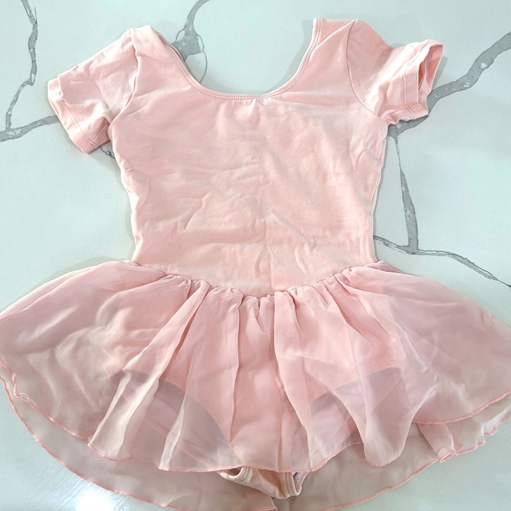 BLOCH—Girls Short Sleeve Skirted Leotard 4/6